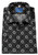 Leonardo Valenti 100% Cotton Short Sleeve Sports Shirt - Black Medallion 