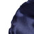 Navy Blue Satin 2-in-1 Pouf Round Pocket Square