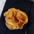 Gold Satin 2-in-1 Pouf Round Pocket Square