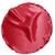 Watermelon Pink Satin 2-in-1 Pouf Round Pocket Square