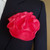 Watermelon Pink Satin 2-in-1 Pouf Round Pocket Square