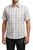 Leonardo Valenti 100% Cotton Short Sleeve Sports Shirt - Charcoal & Yellow Plaid