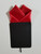 Satin 2 Point Pre-Folded Pocket Square Insert - True Red