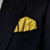 Gold Satin Pre-Folded Fan Style Pocket Square Insert