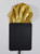 Gold Satin Pre-Folded Fan Style Pocket Square Insert