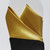 Satin 2 Point Pre-Folded Pocket Square Insert - Gold