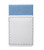Blue 100% Cotton Single Fold Flat Top Pre-Folded Pocket Square Insert