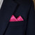 Satin 2 Point Pre-Folded Pocket Square Insert - Fuchsia Pink