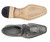 Belvedere Genuine Ostrich Leg Cap-Toe Dress Tie Shoe - Grey