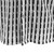 Bassiri Weaved Chenille Knit Long Sleeve Shirt - Black Vertical Stripes on White