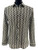 Bassiri Weaved Chenille Knit Long Sleeve Shirt -  Brown Vertical Arrow Stripes