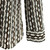 Bassiri Weaved Chenille Knit Long Sleeve Shirt -  Brown Vertical Arrow Stripes