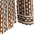 Bassiri Weaved Chenille Knit Long Sleeve Shirt - Rust Vertical Arrow Stripes