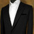 Black 100% Cotton Single Fold Flat Top Pre-Folded Pocket Square Insert