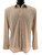 Bassiri Weaved Chenille Knit Long Sleeve Shirt - Beige Arrow Weave