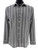 Bassiri Weaved Chenille Knit Long Sleeve Shirt - Black Jagged Lines 