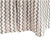 Bassiri Weaved Chenille Knit Long Sleeve Shirt - Tan & Black Jagged Lines 