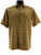 Bassiri Short Sleeve Camp Shirt - Gold Baroque Tonal Pattern