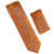 Antonia 100% Silk Tie - Orange Paisley