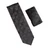 Antonia 100% Silk Tie - Brown & Dark Blue Oak Leaf Design