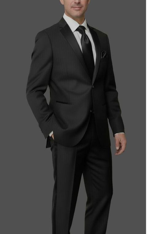 Barocci 2-Button Super 110's Tonal Wool Italian Tuxedo - Classic Fit