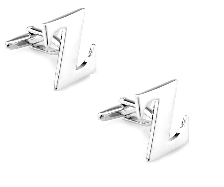 Large Personalized Initial Cufflinks - Letter Z