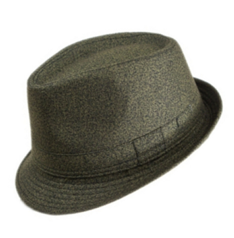 Olive Fedora Short Brim Fashion Hat