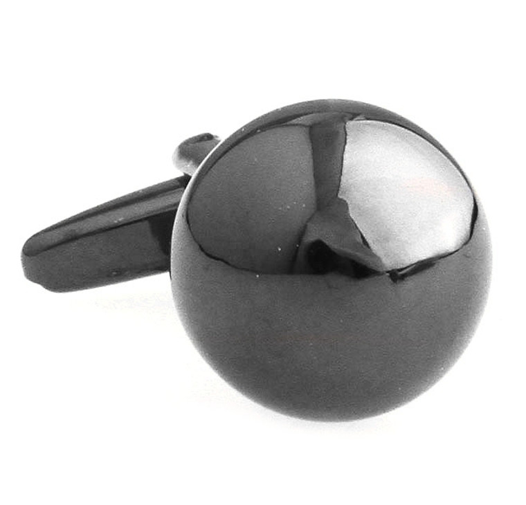 Small Ball Tungsten Cufflinks (V-CF-M68238-T)