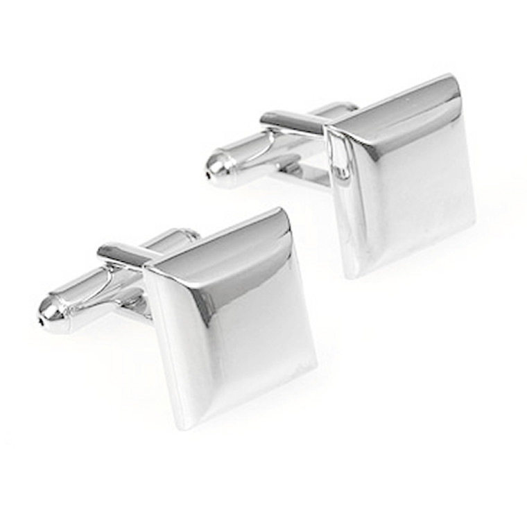 Silver Square Cufflinks (V-CF-M55863S)