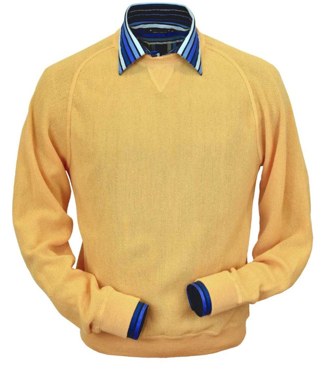 Peru Unlimited Baby Alpaca and Wool Sweatshirt Sweater - Golden Yellow