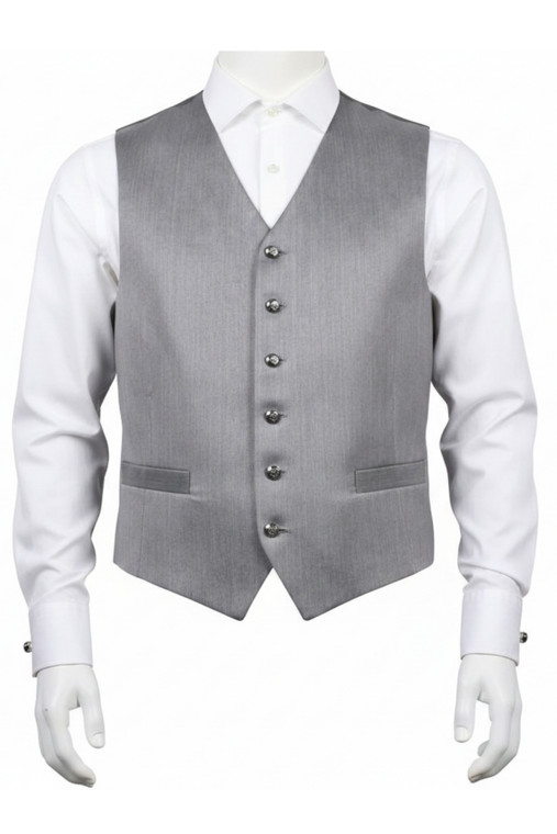 Biblo Club Light Grey Heather Vest - Made in Italy 