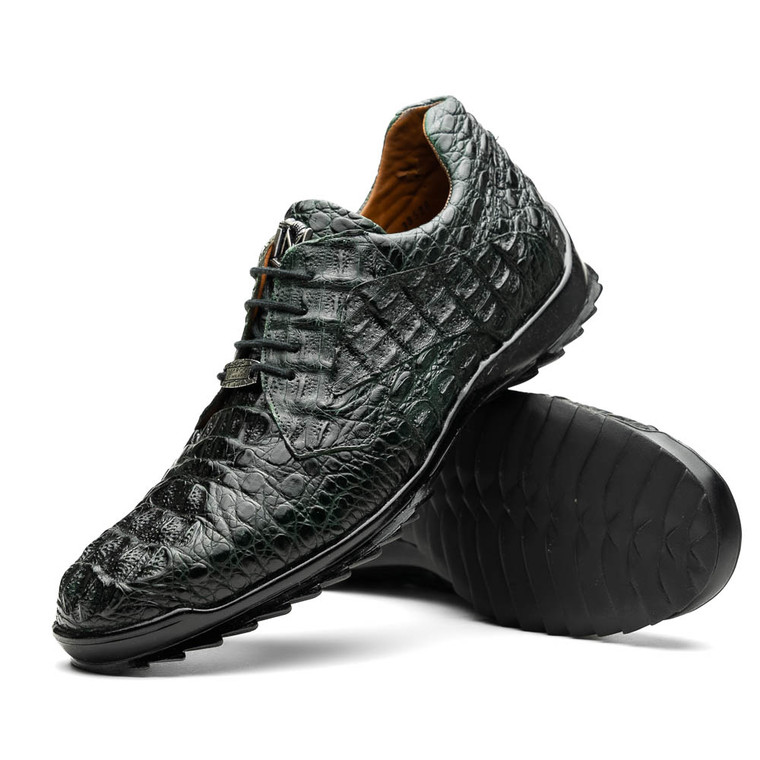 Marco di Milano Genuine Caiman Sneaker - Forest Green