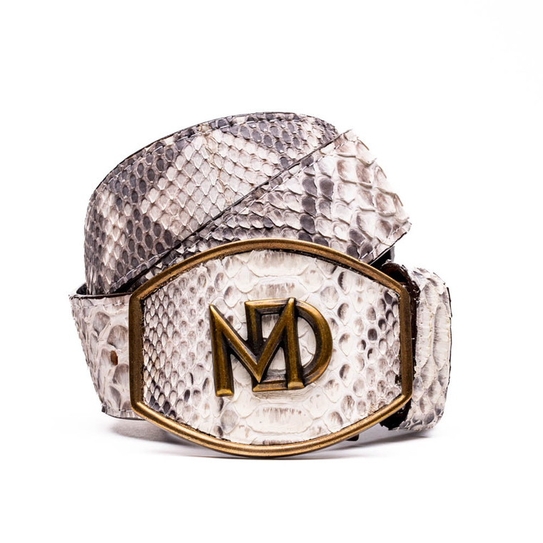 Marco di Milano Genuine Python Western Belt - Natural