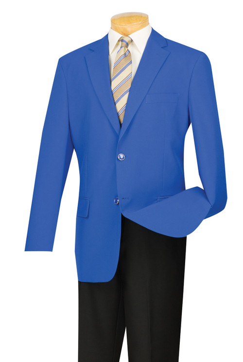 Lucci 2-Button Royal Blue Blazer - Vavra's Menswear