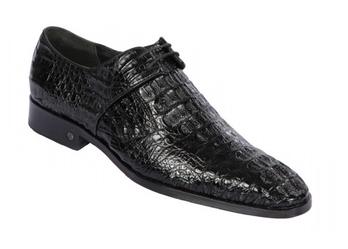 Lombardy - Genuine Caiman Croc Hornback Dress Shoe - Black  display picture 1