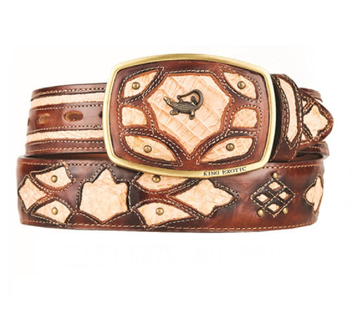 Authentic Genuine Real Oryx Caiman Belt main image 1