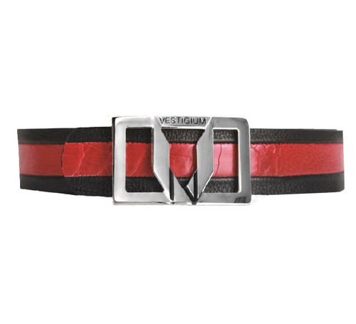 Vestigium Caimen Belly 1 1/4 in DressBelts Black,Brown,Cognac & White