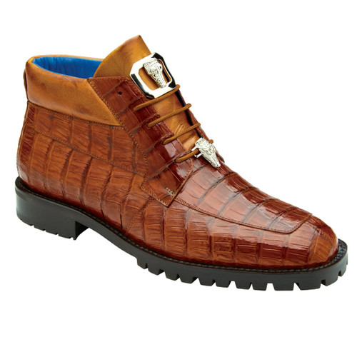 Belvedere Caiman Belt - Gray Genuine Alligator Leather Shoe main image 0