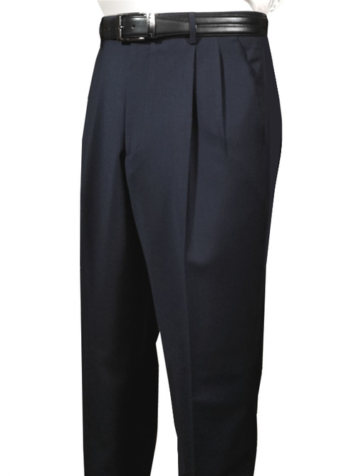 Barocci Pleated Super 150's Wool Italian Dress Slacks - Vavra's Menswear