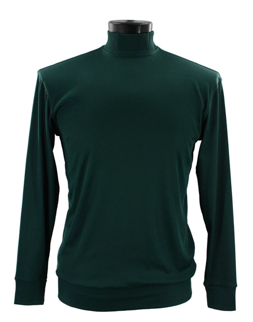 Bassiri Long Sleeve High Neck Navy T-Shirt 632