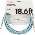 Fender Original Series Instrument Cable, Straight, 18.6ft - Daphne Blue