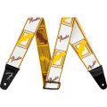 Fender WeighLess Monogram Strap - White