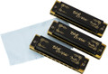 Fender Blues DeVille Harmonica, 3 Pack with Case