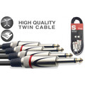 Stagg STC10P 10m/33ft Twin Cable - Phone-Plug/Phone-Plug