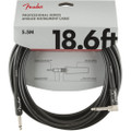 Fender Professional Series Instrument Cable, Straight/Angle, 18.6ft - Black