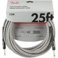 Fender Professional Series Instrument Cable, Straight, 25ft - White Tweed