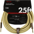 Fender Deluxe Series Instrument Cable, Straight, 25ft - Tweed