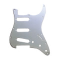 Fender 11-Hole Modern-Style Plated Brass Stratocaster S/S/S Pickguard - Chrome