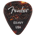 Fender Wavelength Picks, 351 Extra Heavy - Tortoise Shell, 6 Pack