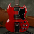 Gibson SG Standard 61 Sideways Vibrola - Vintage Cherry w/Hard Case - 2nd Hand